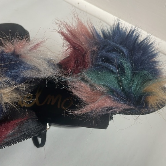 Sam Edelman women’s size 6.5 Jeanie Black Leather Boots faux fur lining multi - Picture 10 of 10